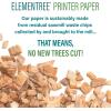 Elementree Sustainable Printer Paper Case 8.5″ x 11″ – Made from Sawmill Waste – 20 lb Copy & Multipurpose Computer Paper – 2500 Sheets – Made in the USA – Printer & Copier Compatible (00918C)