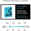 PrintWorks Premium Bright Blue Colored Paper 8.5″ x 11″ – 24 lb/89 gsm – 2500 Sheets – Made in the USA – FSC® Certified – Acid-Free & Fade-Resistant – Printer Compatible (00102C)(Blue)