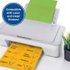PrintWorks Neon Labels 2″ x 4″ – 200 Colored Address Labels (20 Sheets) – Fluorescent Pink, Orange, Green, & Yellow Colored Stickers for Labeling – Made in The USA – Printer Compatible (00671)