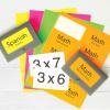 PrintWorks Neon Labels 2″ x 4″ – 200 Colored Address Labels (20 Sheets) – Fluorescent Pink, Orange, Green, & Yellow Colored Stickers for Labeling – Made in The USA – Printer Compatible (00671)