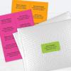 PrintWorks Neon Labels 2″ x 4″ – 200 Colored Address Labels (20 Sheets) – Fluorescent Pink, Orange, Green, & Yellow Colored Stickers for Labeling – Made in The USA – Printer Compatible (00671)