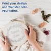Printworks Vanishing Embroidery Transfers, for White/Light-Colored Fabrics, 12 Sheets, Inkjet, 8.5 x 11 (00524)(5 Sheets)