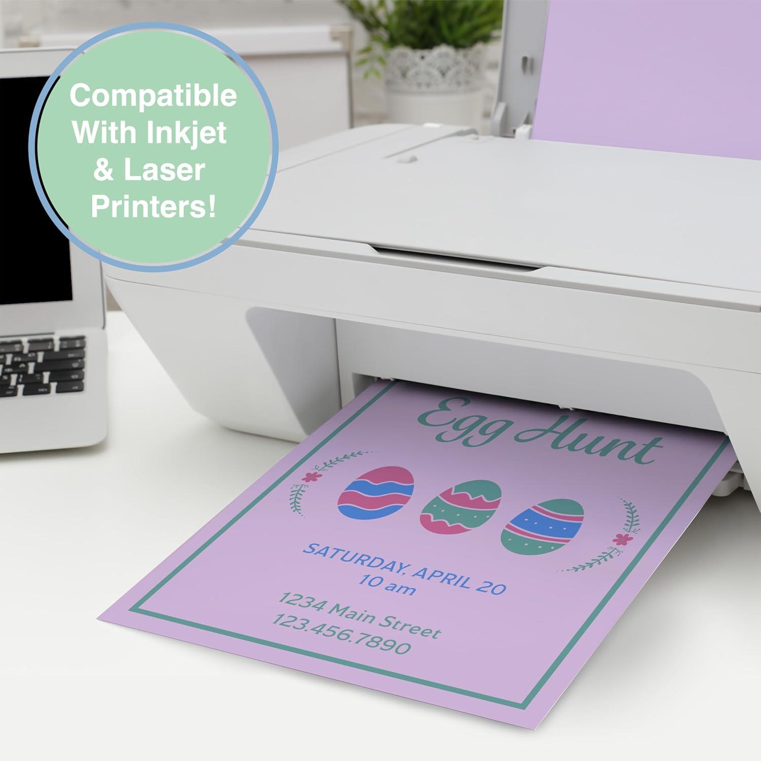 imagePrintWorks Easter Paper 85quot x 11quot  300 Sheets  5 Assorted Pastel Paper Colors  30 Recycled  Ideal for School ampamp Craft Projects  Made in The USA  SFI Certified  20 lb75 GSM 00586
