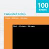 Crafted by PrintWorks Halloween Paper 8.5″ x 11″ – 100 Sheets – Black and Orange Paper – Ideal for School & Craft Projects – Made in the USA – 24 lb/89 gsm & 28 lb/105 gsm (00574)
