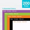 PrintWorks Americana Cardstock 8.5″ x 11″ – 200 Sheets – Red, White, & Blue Cardstock Colors – Ideal for School & Craft Projects – 67 lb/147 gsm & 65 lb/176 gsm – Made in the USA (00595)(Black  Purple  Green  Orange  White)
