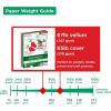 PrintWorks Americana Cardstock 8.5″ x 11″ – 200 Sheets – Red, White, & Blue Cardstock Colors – Ideal for School & Craft Projects – 67 lb/147 gsm & 65 lb/176 gsm – Made in the USA (00595)(Christmas)