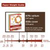 PrintWorks Autumn Cardstock 8.5″ x 11″ – 200 Sheets – 5 Assorted Fall Cardstock Colors – Ideal for School & Craft Projects – 67 lb/147 gsm & 65 lb/176 gsm – Made in the USA (00598)