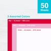 PrintWorks Valentine Cardstock 8.5″ x 11″ – 50 Sheets – 3 Assorted Colors (Red, Pink, & White) – Ideal for School & Craft Projects – 67 lb/147 gsm & 65 lb/176 gsm – Made in the USA (00652)