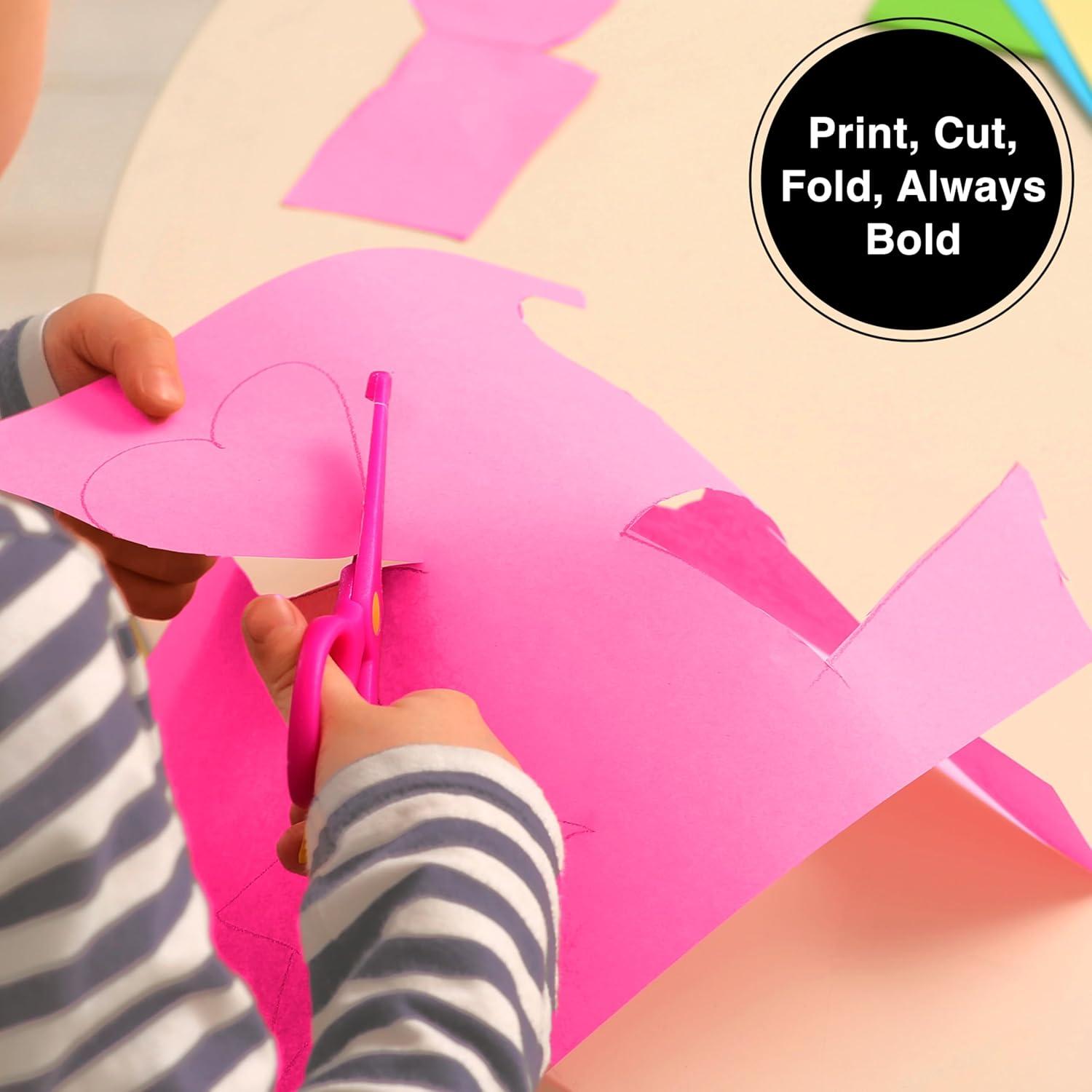 imagePrintWorks Bright Red Colored Cardstock 85 x 11  65 lb176 gsm  250 Sheets  Made in the USA  FSC Certified  AcidFree ampamp FadeResistant  Printer ampamp Cut Machine Compatible 00117Fuchsia Pink