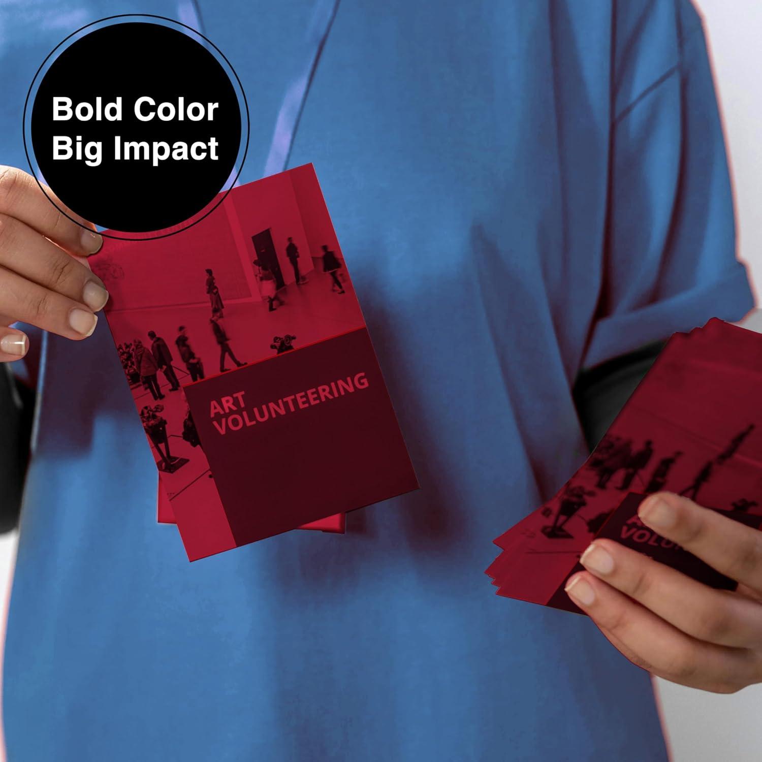 imagePrintWorks Bright Red Colored Cardstock 85 x 11  65 lb176 gsm  250 Sheets  Made in the USA  FSC Certified  AcidFree ampamp FadeResistant  Printer ampamp Cut Machine Compatible 00117Red