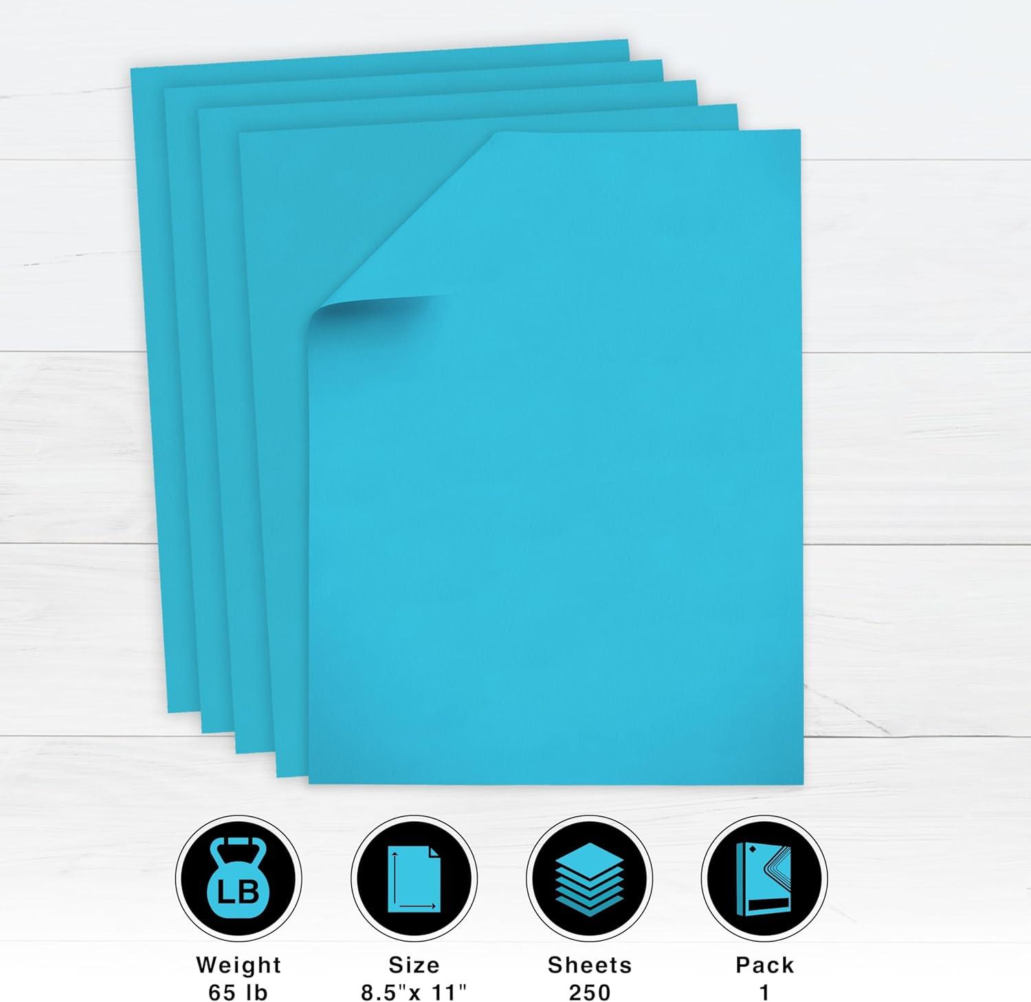 imagePrintWorks Bright Red Colored Cardstock 85 x 11  65 lb176 gsm  250 Sheets  Made in the USA  FSC Certified  AcidFree ampamp FadeResistant  Printer ampamp Cut Machine Compatible 00117Blue