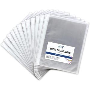 DocIt Top Loading Clear Sheet Protectors for 3 Ring Binders, Store 8.5″ x 11″ Sheets, Non-Stick & Acid Free, 12-PACK-10 Sheet Protectors Per Pack, Clear (00781-C)(12-Pack)