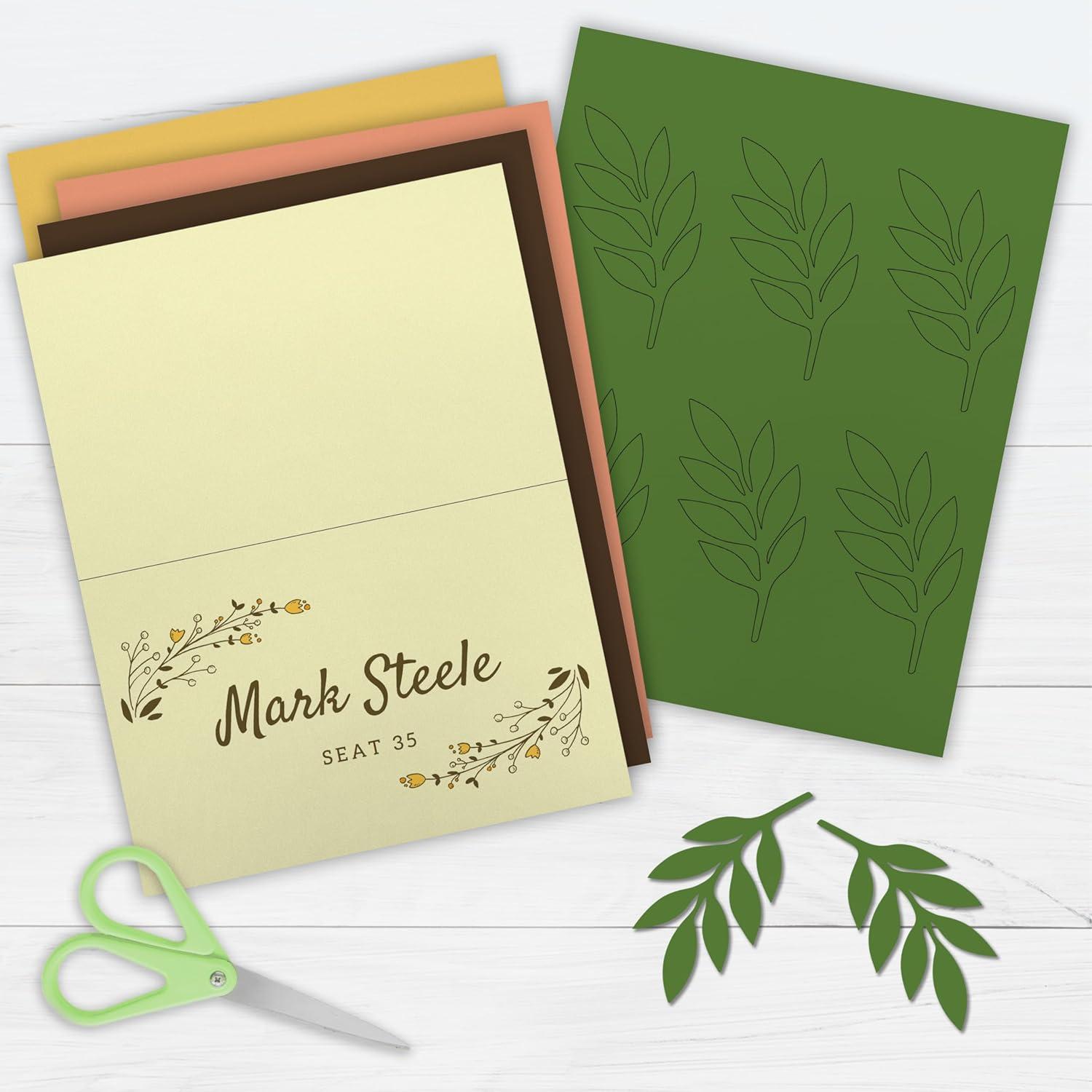 imagePrintWorks Earth Tones Cardstock Paper 85quot x 11quot  200 Sheets  5 Assorted Earth Tone Colors  Ideal for School ampamp Craft Projects  67 lb147 gsm ampamp 65 lb176 gsm  Made in the USA 00603