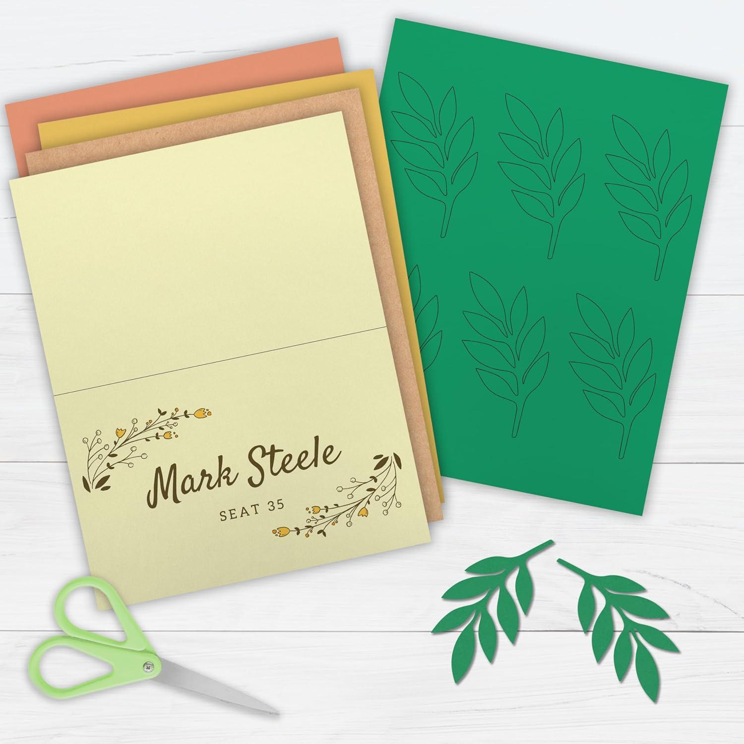 imagePrintWorks Earth Tones Cardstock Paper 85quot x 11quot  50 Sheets  5 Assorted Earth Tone Colors  Ideal for School ampamp Craft Projects  67 90 65 lb  Made in the USA 00658