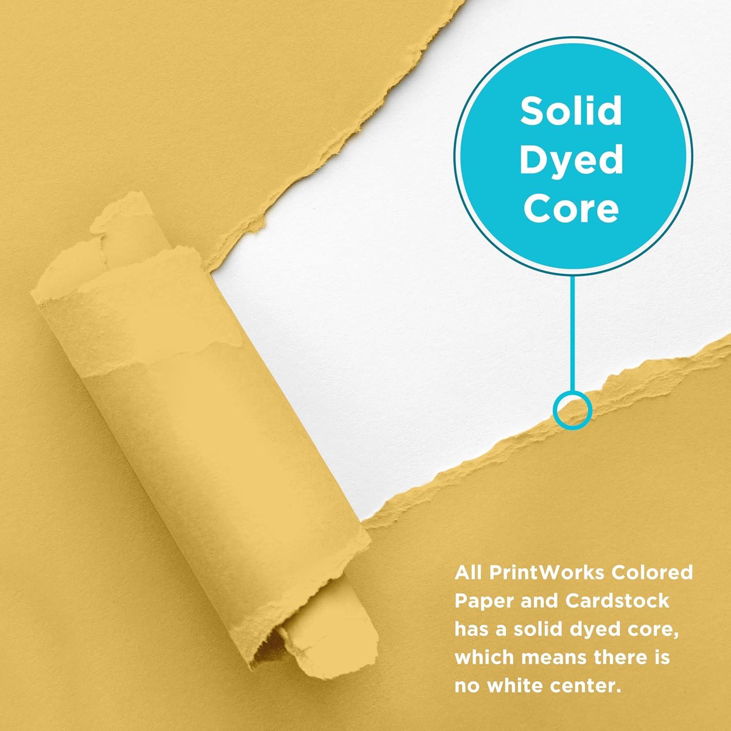 imagePrintWorks Groovy Cardstock Paper 85quot x 11quot  50 Sheets  5 Assorted Kraft ampamp Warm Colors  Ideal for School ampamp Craft Projects  67 90 ampamp 65 lb  Made in the USA 00694