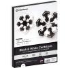imagePrintWorks Black ampamp White Cardstock Bundle Pack Heavyweight 50 Shts Black 65 lb Cover 50 Shts White 67 lb Vellum 100 Total Sheets 85 x 11 For Cards Cutting ampamp Craft Projects 00689Black  White Card Stock