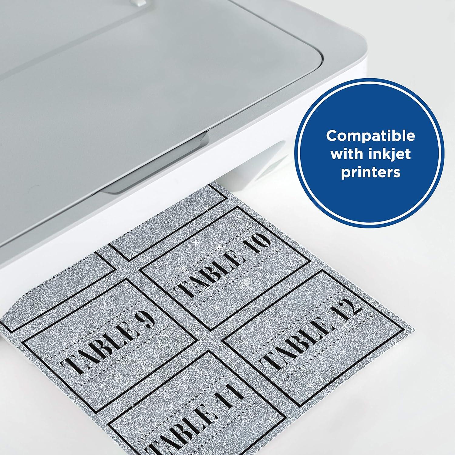 image:imagePrintWorks NoShed Printable Silver Glitter Cardstock 85 x 11 15 Sheets 104 lb280 gsm Silver Glitter Paper Sparkly Paper for School amp Craft Projects FSC Certified 0051585 x 11