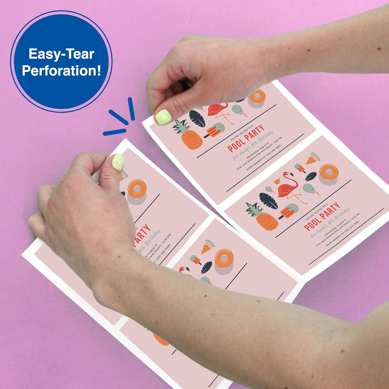 image:imagePrintWorks Blank Printable Postcards for Mailing amp Printing 5000 Cards 425 x 55 Post Card Size 4 per Sheet 1250 Sheets 85 x 11 Made in the USA No Envelope Needed White 04299C1250 Sheets
